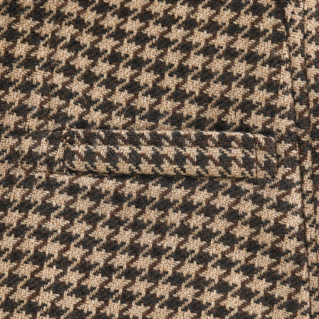 Houndstooth & Hem – Houndstooth Stand-Collar Tweed Vest