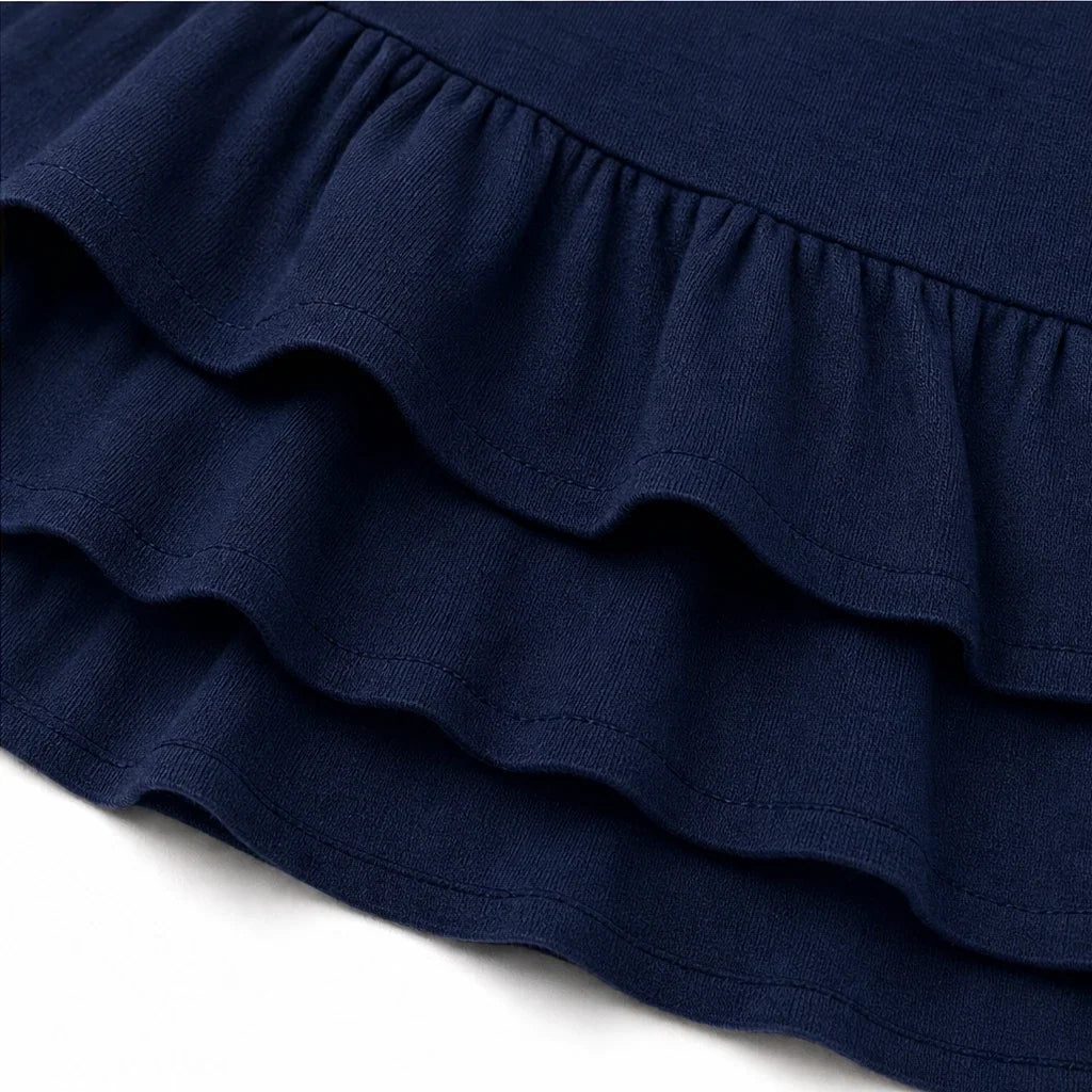 Peplina – Puff Sleeve Ruffle Cuff Peplum Top