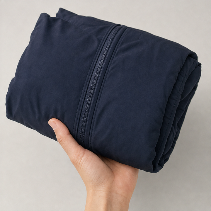 Veluna – Sculpted Balloon-Hem Lightweight Windbreaker