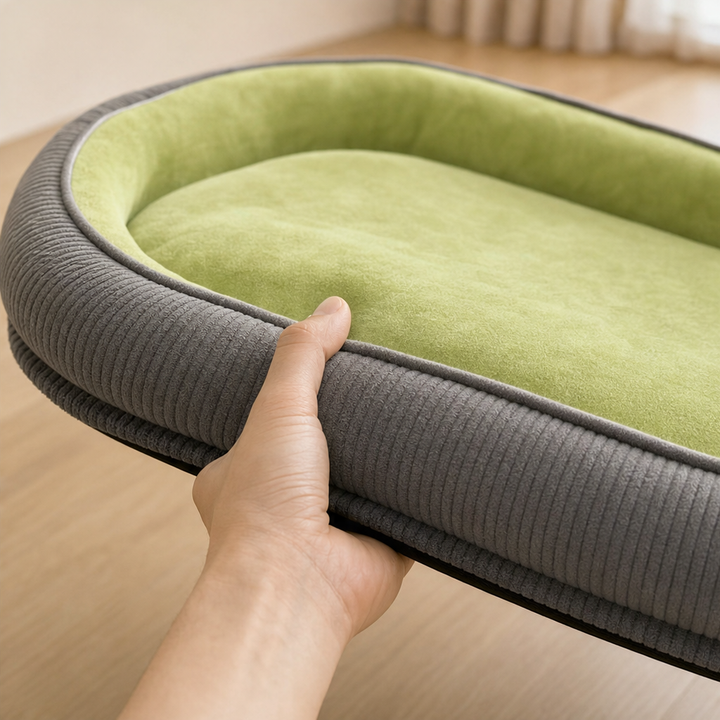 Denhaven – Two-Sided Bolster Dog Bed With Raised Edge