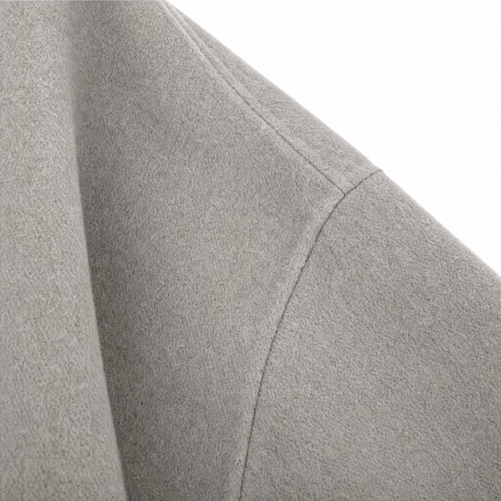 Wrapfield – Asymmetric Button Wrap Cape Jacket