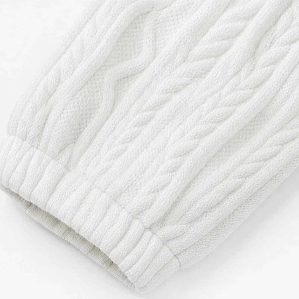 Cablea – Cable-Knit Sweater And Jogger Set