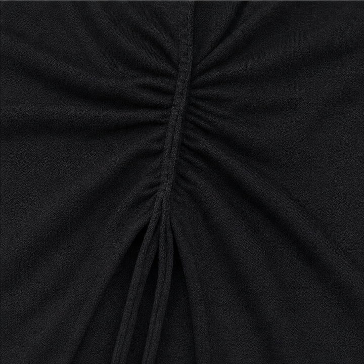 Knotelle – Knotted V-Neck Knit Top