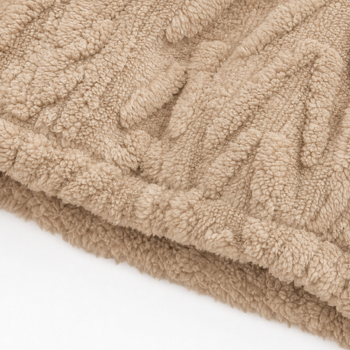 Cable & Cozy – Cable-Knit Quarter-Zip Pullover