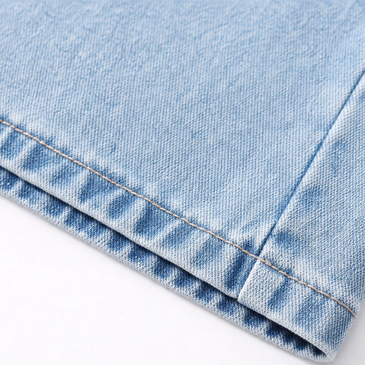 Longline Denim – High-Waisted Wide-Leg Jeans