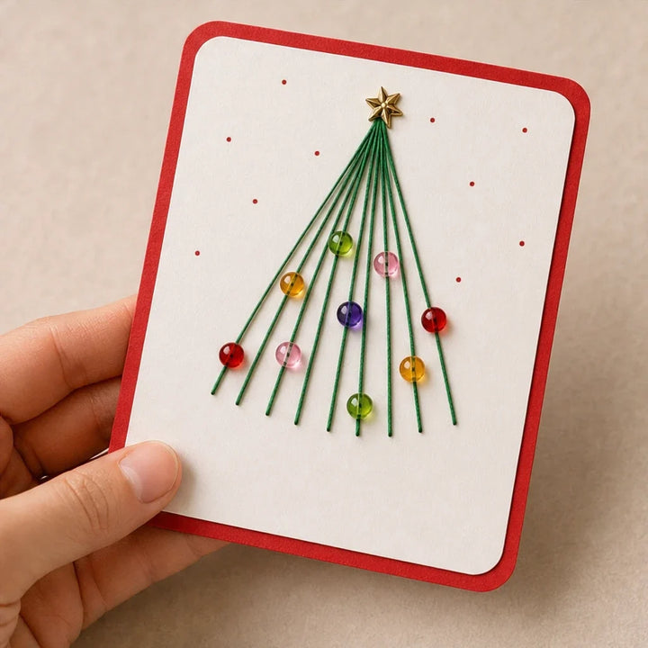 MerryStitch – Beaded Hand-Stitched Christmas Card Kit