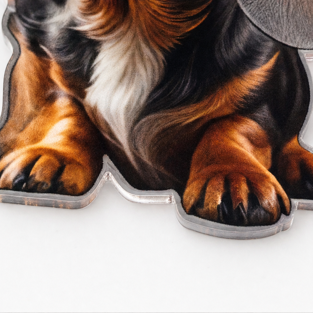 Pawliday – Double-Sided Acrylic Dachshund Christmas Ornaments (7 pieces set)