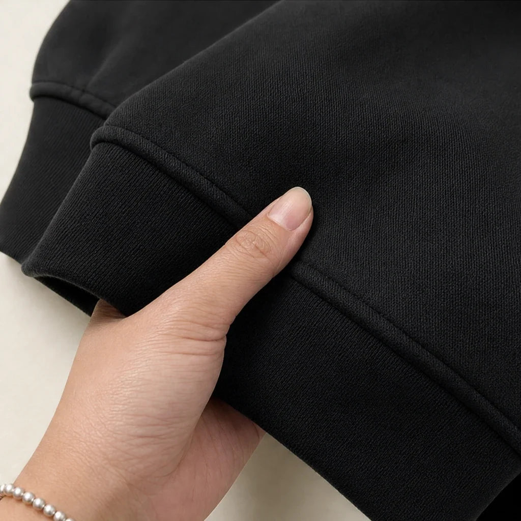 Wearbella - Asymmetrical Hem High-Neck Sweatshirt