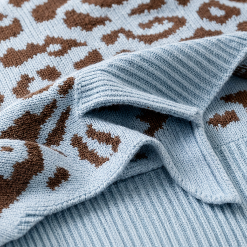 Leopard Lane – Oversized Leopard Knit Hooded Sweater