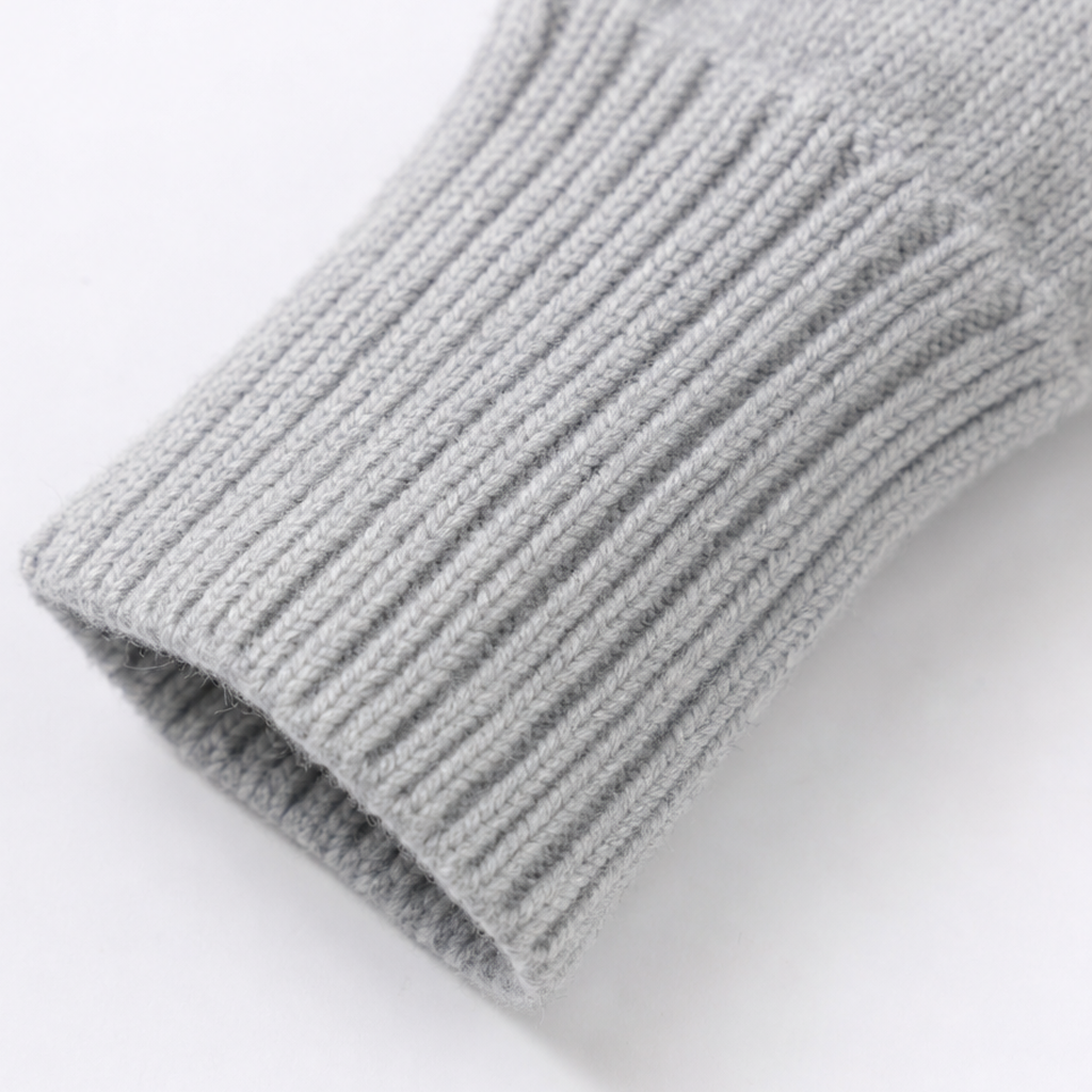 Marlowe – Oversized Gold-tone Button Mock-Neck Sweater