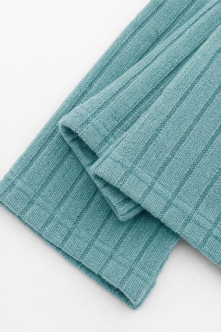 Veluna – Ribbed Knit Two-Piece Sweater Set