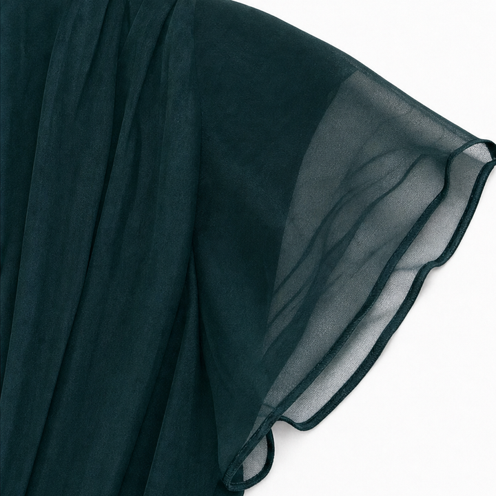 Veloura – Off-The-Shoulder Draped Mermaid Maxi Dress