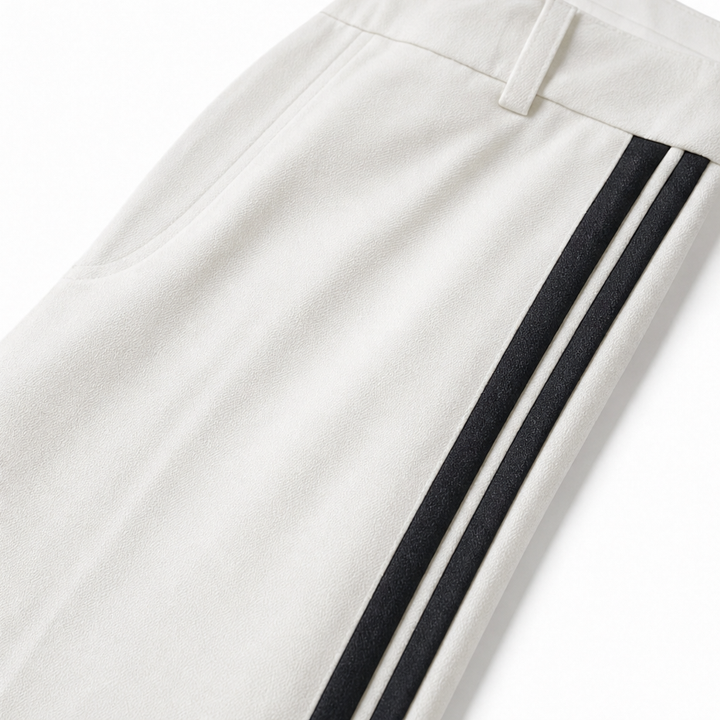 Blancour – Contrast Piping Double-Breasted Suit Set