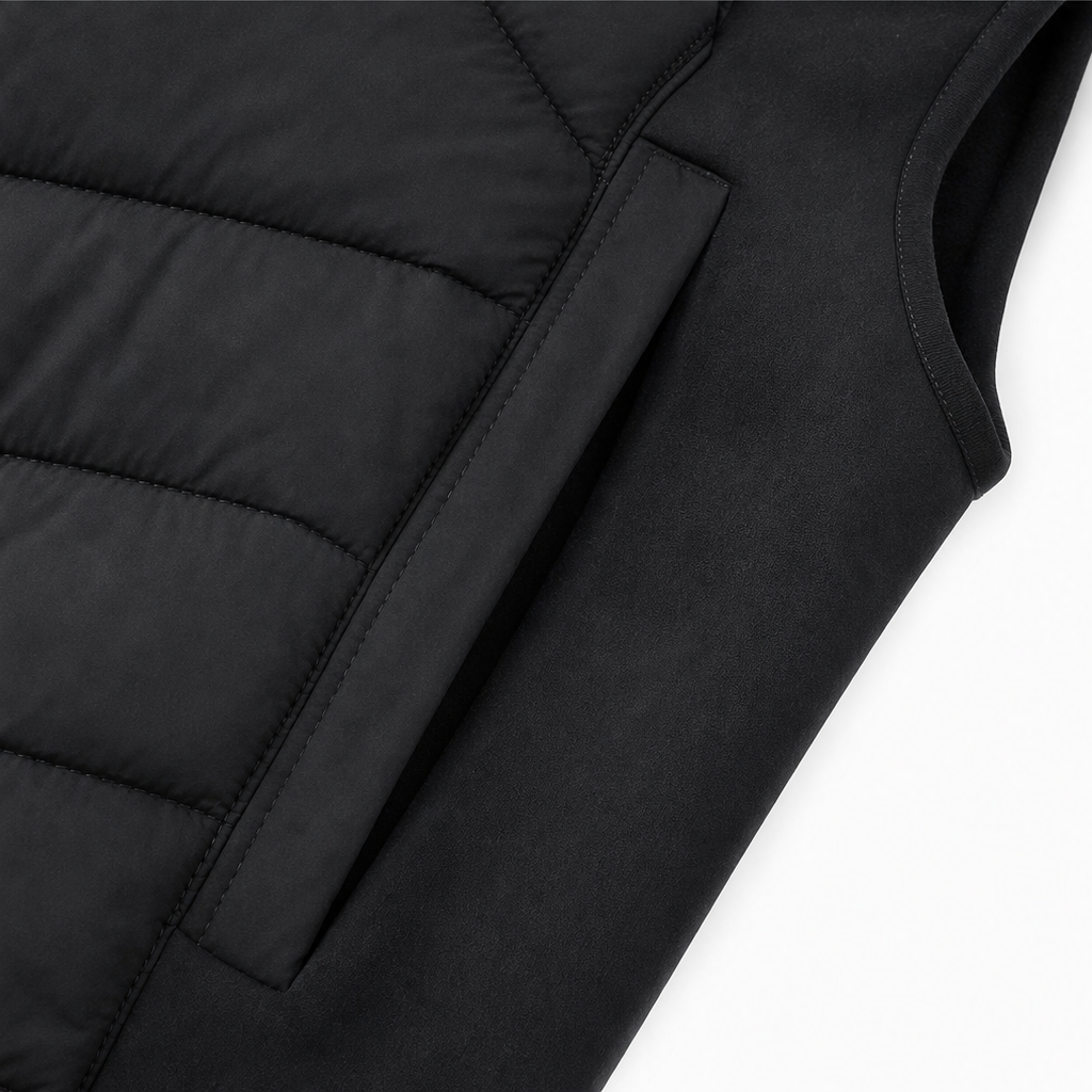 Layerly – Stand Collar Quilted Puffer Vest