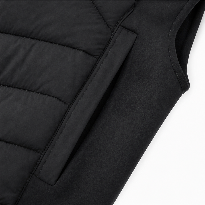 Layerly – Stand Collar Quilted Puffer Vest