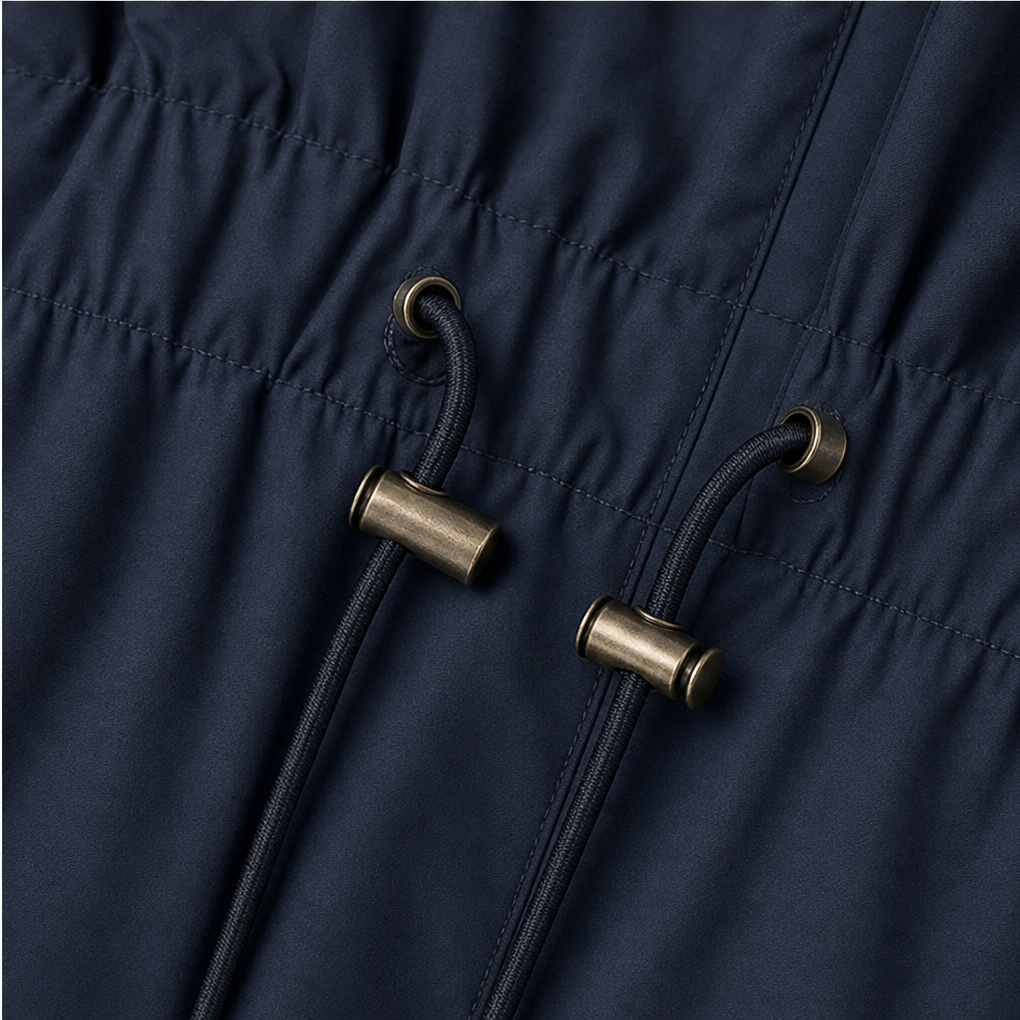 Rainfelle – Slim-Fit Drawstring Waist Hooded Rain Jacket