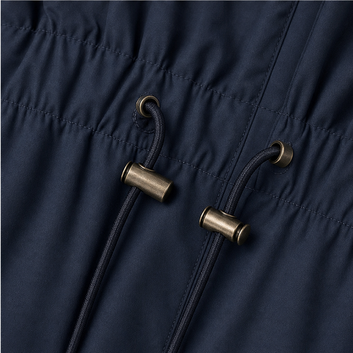 Rainfelle – Slim-Fit Drawstring Waist Hooded Rain Jacket
