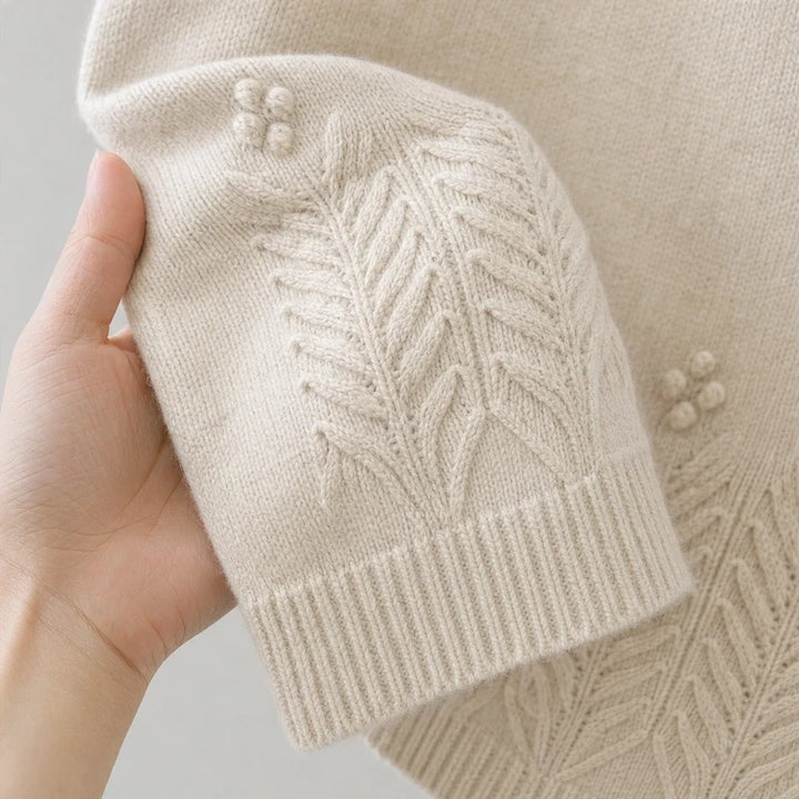 Bloomknit – Relaxed Floral-Knit Sweater