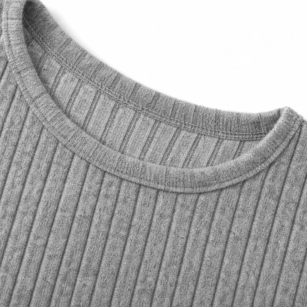 Cozy Rib – Ribbed Knit Tunic With Pockets