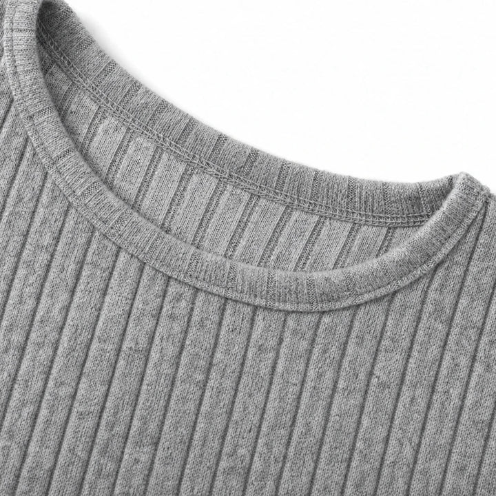 Cozy Rib – Ribbed Knit Tunic With Pockets
