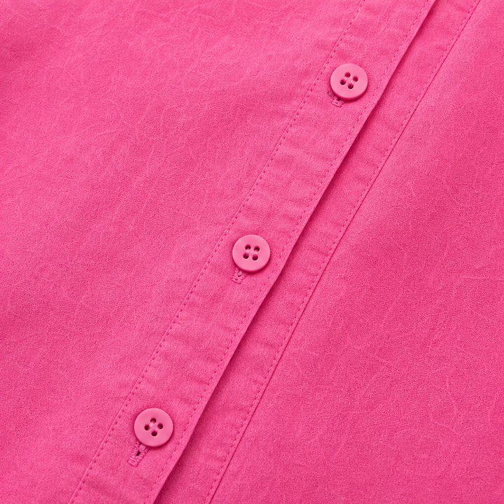 Roselle – 3D Rose-Flower Cuff Collared Blouse