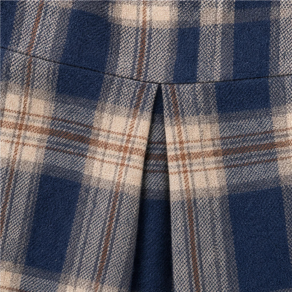 Caledon – Plaid Button-Front Long-Sleeve Blouse
