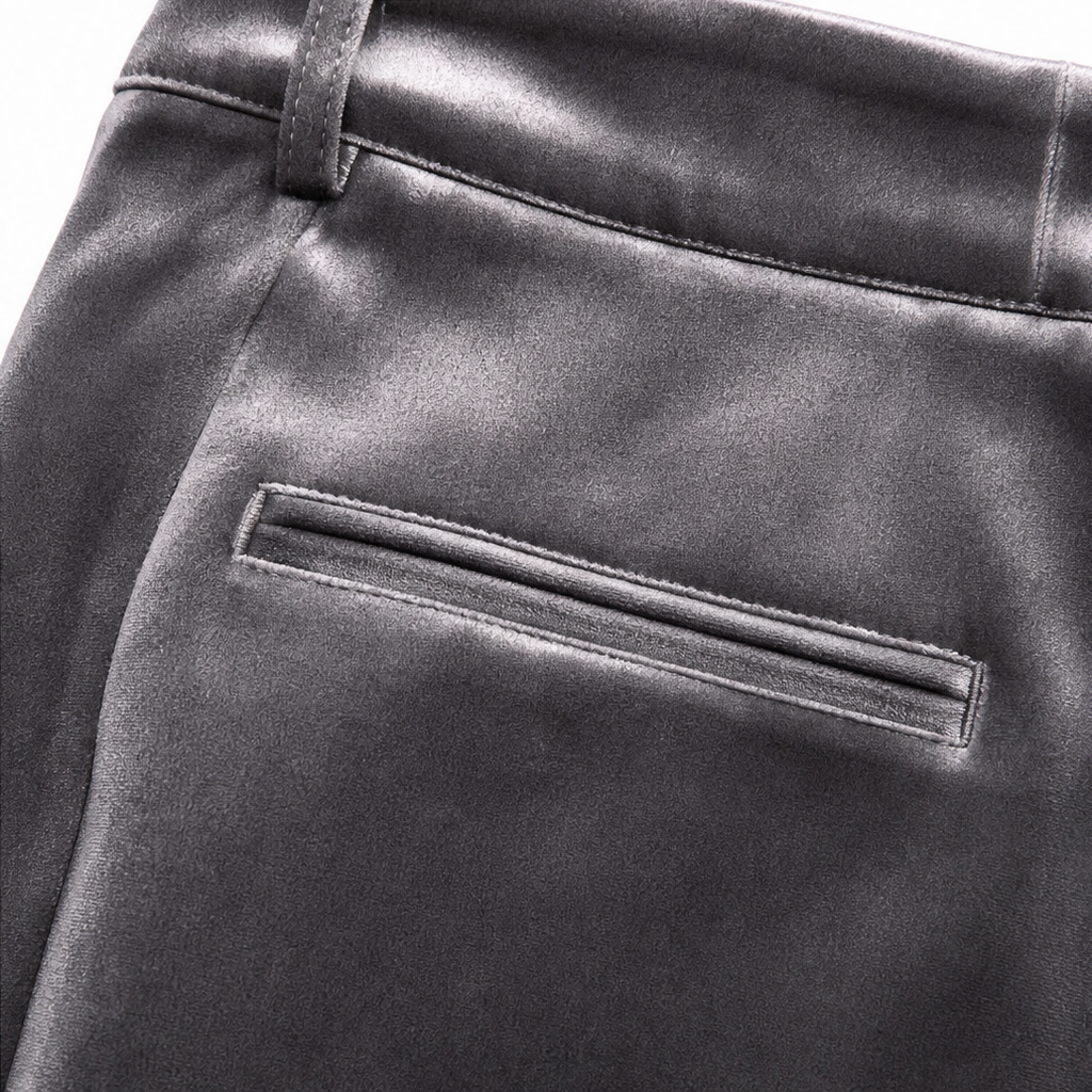 Wearbella – Velvet High-Waisted Wide-Leg Trousers