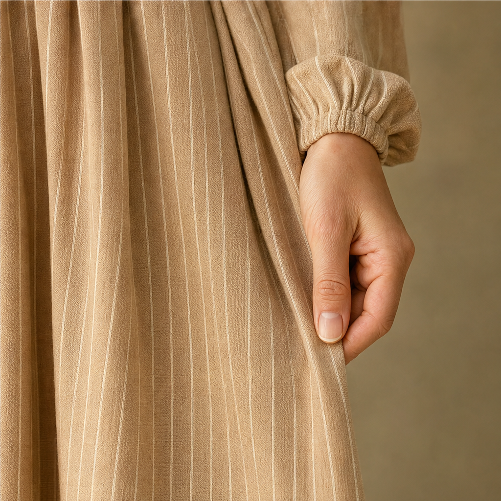 Wovelle – Smocked-Waist Pleated Maxi Dress