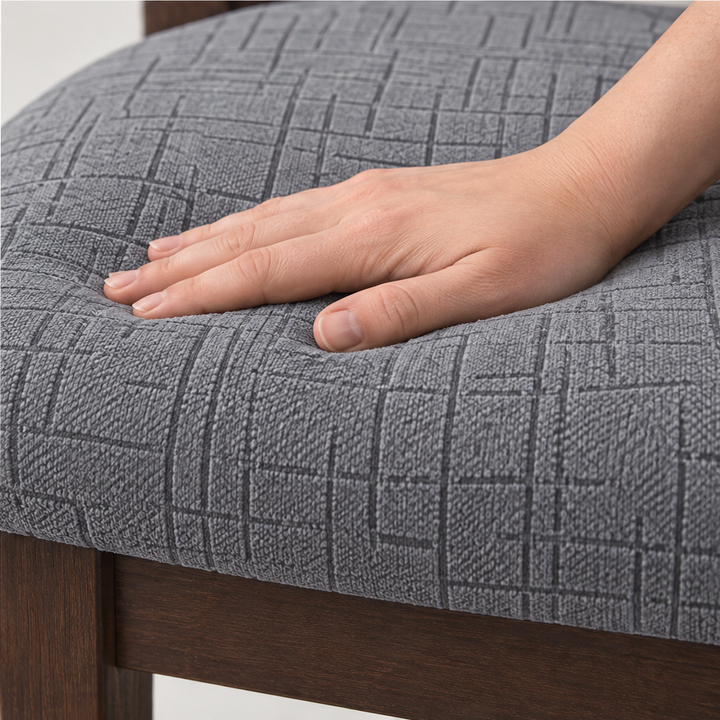 Snugseat – Tieless Stretch Jacquard Dining Chair Cover