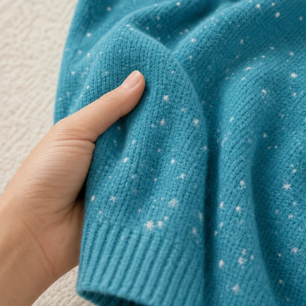 Holly Henley – Textured Christmas Tree Henley Sweater