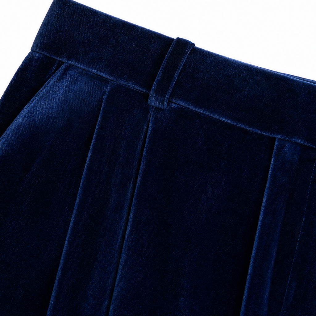 Veloura – Belted Velvet Hoodie And Trouser Set