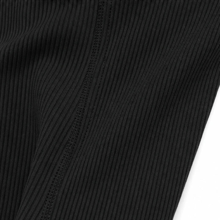 Velora – Ribbed Square-Neck Long-Sleeve Top