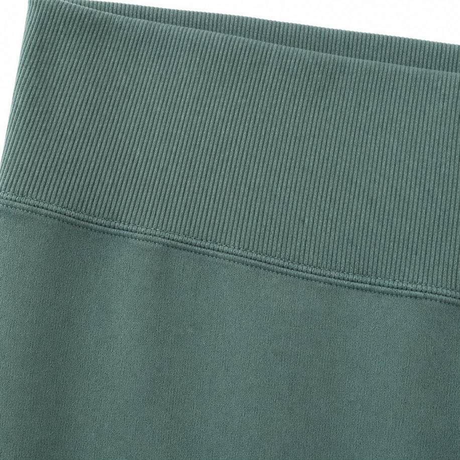 Cozelle – Thumbhole Sleeve Side-Slit Loungewear Set