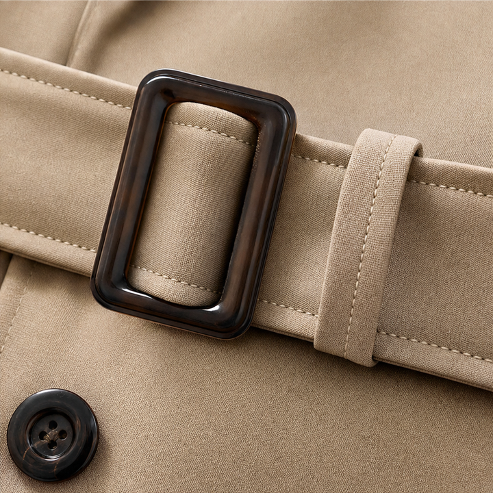 Winterly – Belted Mid-Length Structured Trench Coat