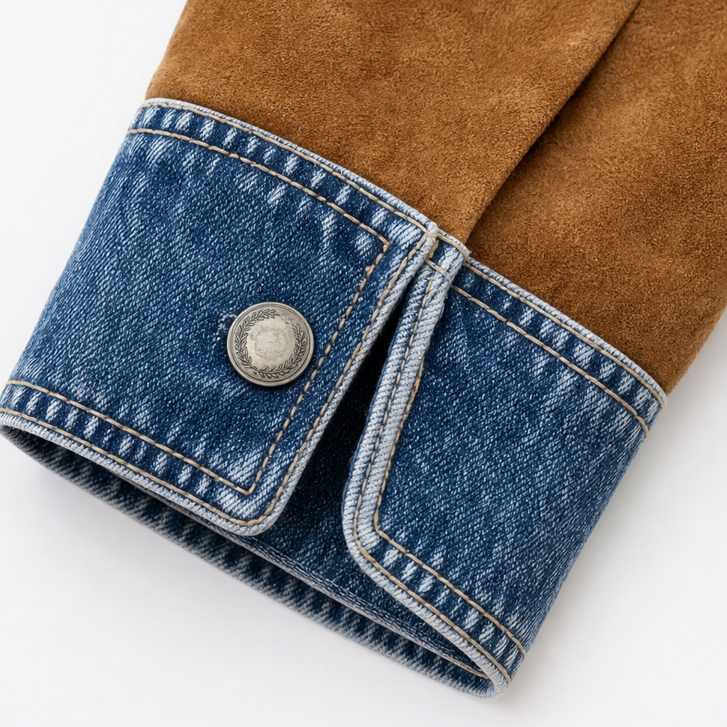 Westline – Trim Faux-Suede Western Jacket
