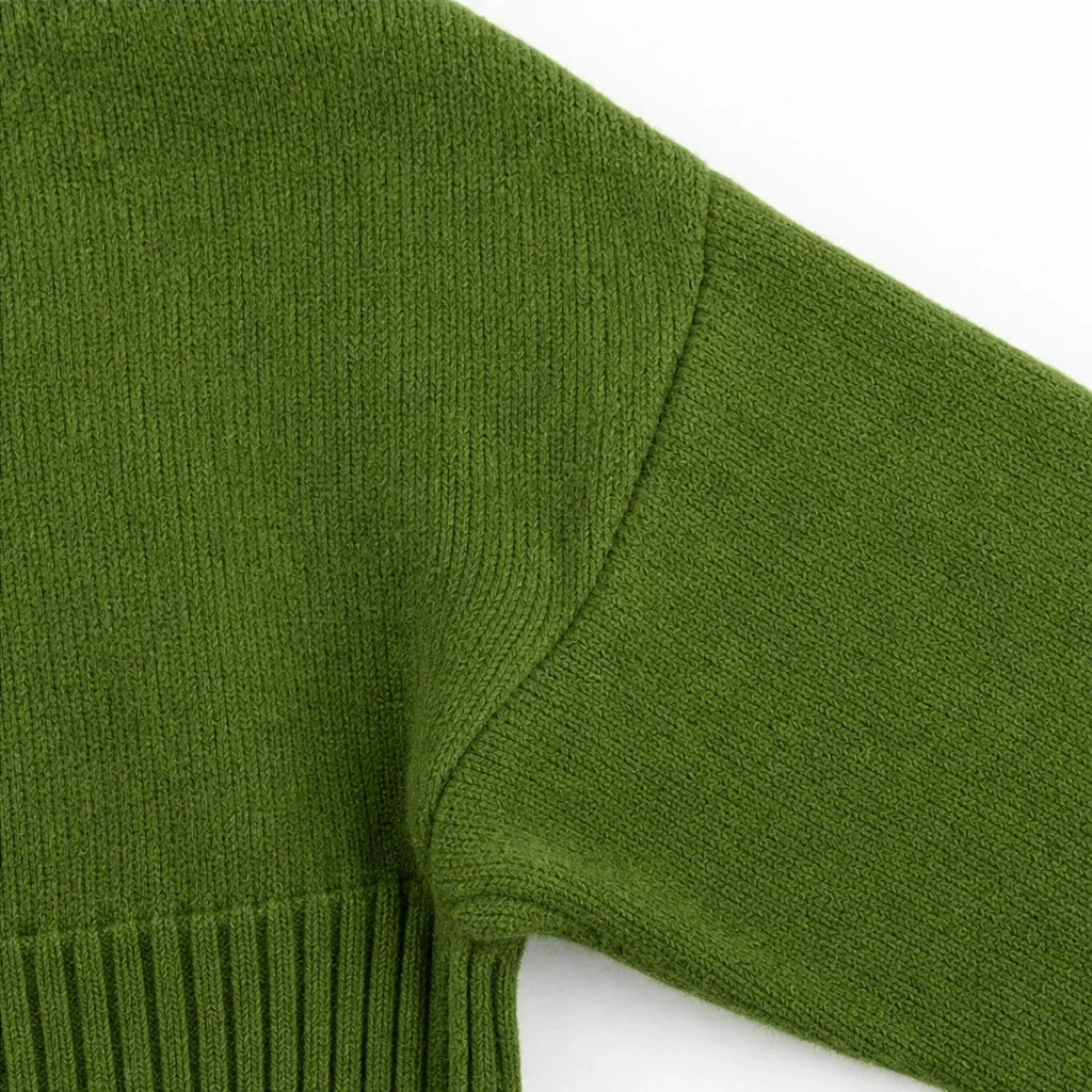 Cozyelle – Ribbed Dropped-Shoulder Turtleneck Sweater