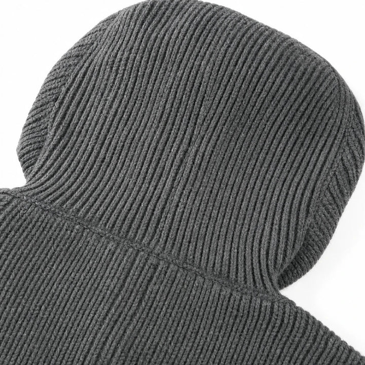 Henley Haven – Hooded Chunky Ribbed Henley Sweater