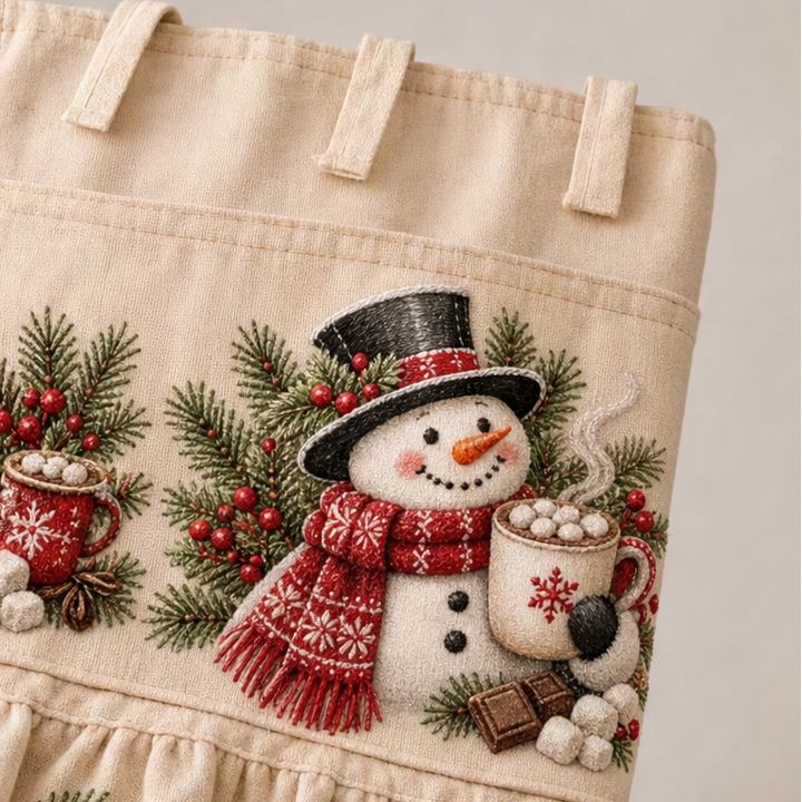 Hearth & Holly – Tie-On Pocketed Christmas Appliance Skirt