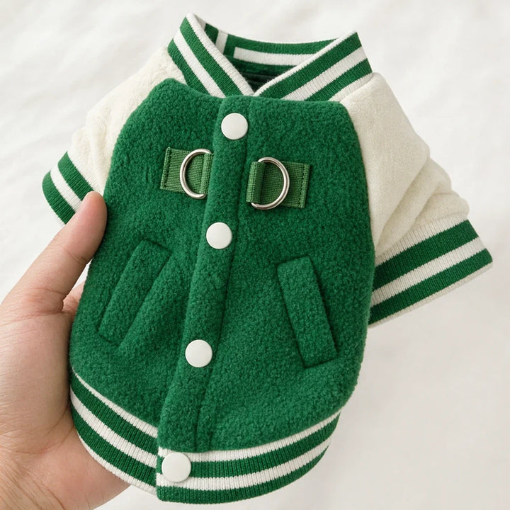 Pawswell – Varsity Snap-Front Dog Jacket