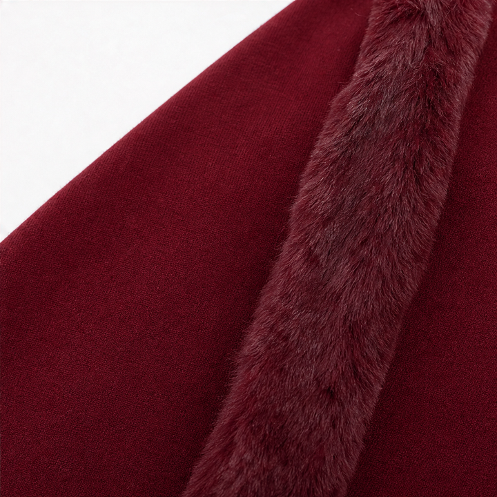 Wearbella – Trimmed Hooded Knit Cape Coat