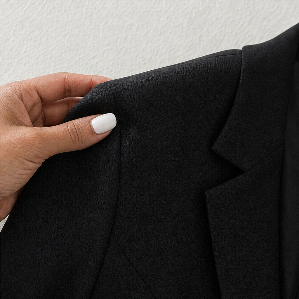Lacewell – Fitted Eyelash-Lace Hem Blazer