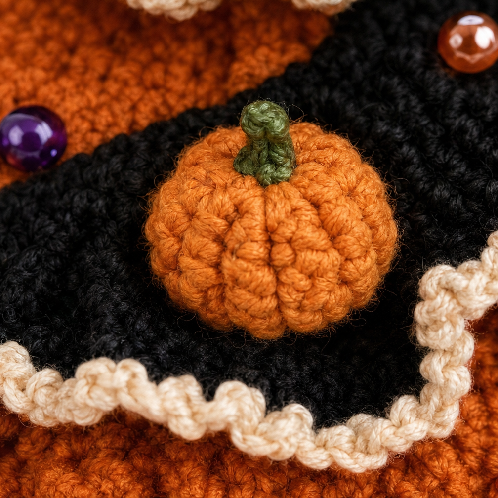 Hallowstitch – Layered Crochet Cat Witch Halloween Tree