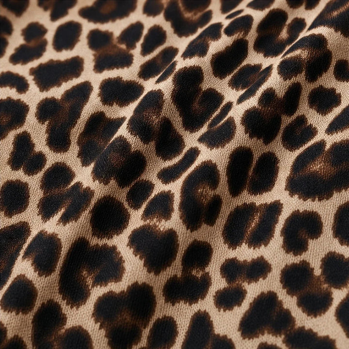 Noiréa – Leopard-Print Ruffle Hem Maxi Dress