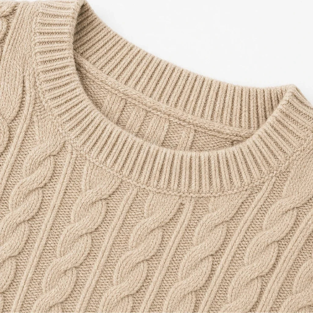 Cablea – Cable-Knit Bodycon Mini Dress