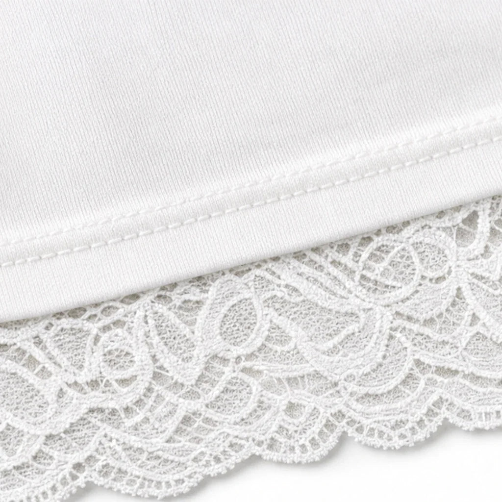 Florenza – Floral Lace Cowl-Neck Knit Top