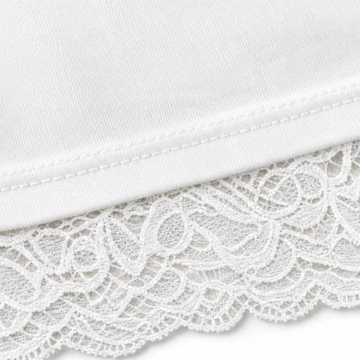 Florenza – Floral Lace Cowl-Neck Knit Top