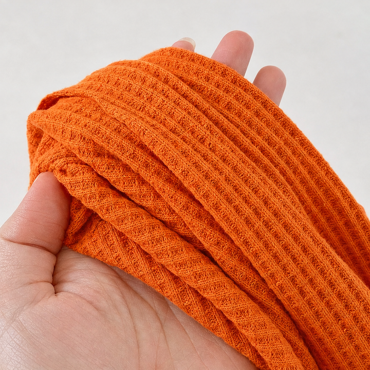 Wafflemoore – Waffle-Knit Relaxed Pullover Sweatshirt