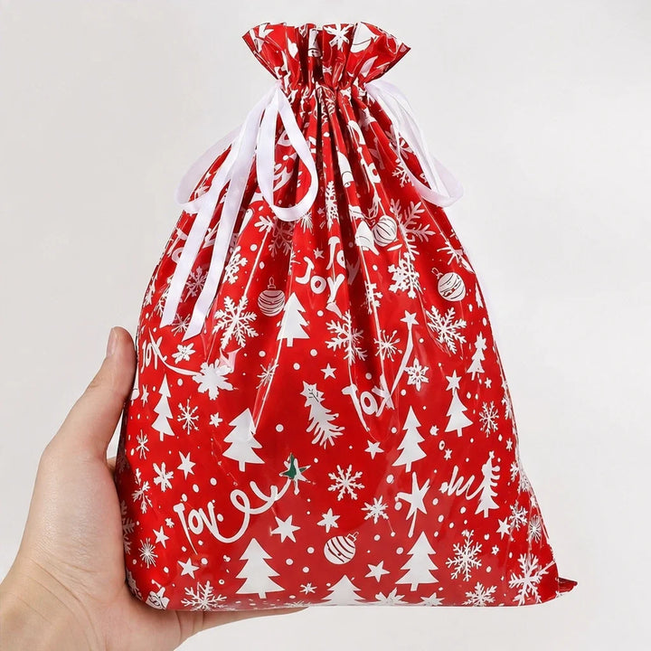 Tinsel Tuck – Assorted Christmas Drawstring Gift Bags