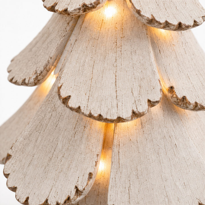 Hearthglow – Lighted Vintage-Style Christmas Tree Figurine (2pcs set)