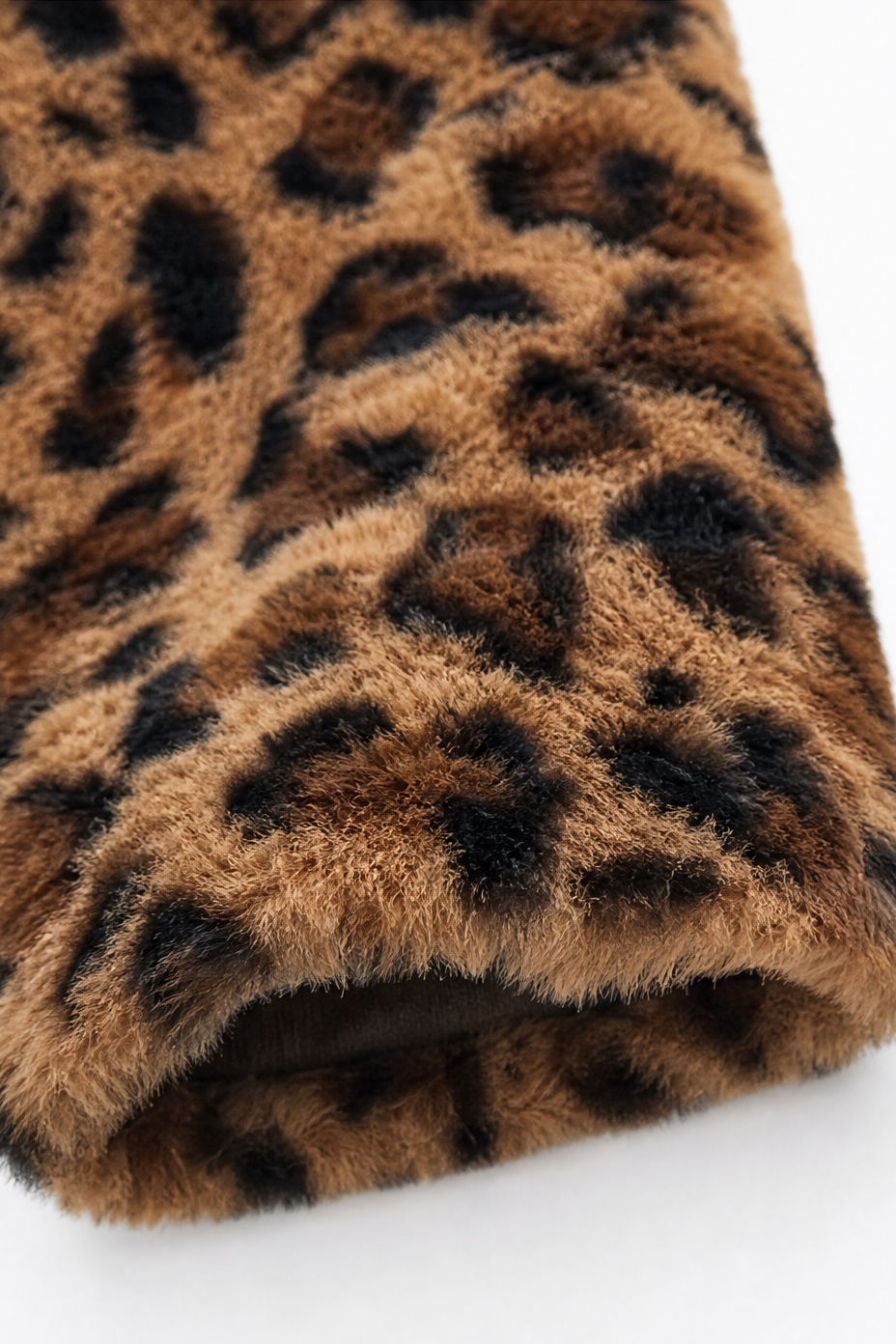 Leora – Leopard Print Faux Fur Longline Coat